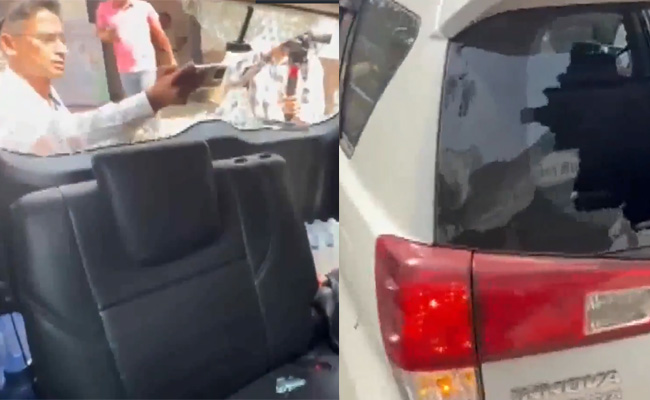 Bengal polls: BJP MLA Agnimitra Paul's car attacked in Asansol, rear windowpanes shattered